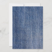 Blue Denim Cowboy of Cowgirl Genderonthullingsfees Kaart (Achterkant)