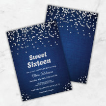 Blue Denim & Diamonds Sweet Sixteen 16e verjaardag