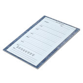 Blue Denim Food Journal - Easy Daily Meal Diary No Notitieblok (Schuin)