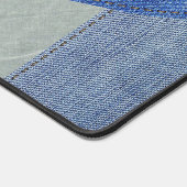 Blue Denim Heart Bureaumat (Hoek)