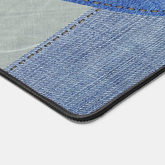 Blue Denim Heart Bureaumat (Hoek)