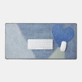 Blue Denim Heart Bureaumat (Keyboard & Muis)