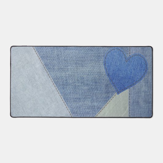 Blue Denim Heart Bureaumat (Voorkant)