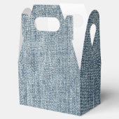 Blue Denim Jean Fabric Bedankdoosjes (Geopend)