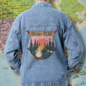 Blue Denim Jean Jacket Road Trip Camp Ground