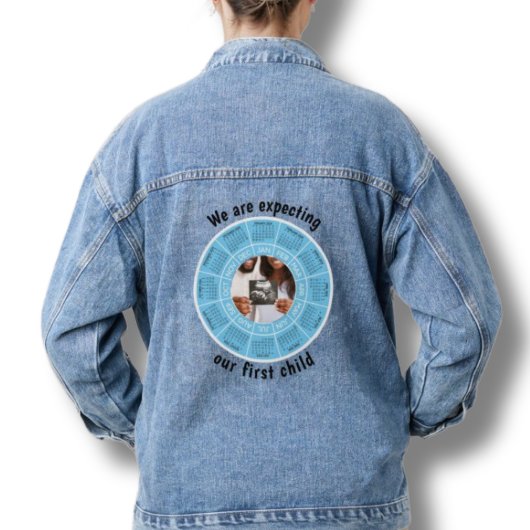 Blue Denim Jean jas Zwangerschap We verwachten Denim Jacket