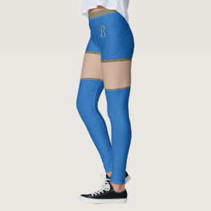 Blue Denim Jeans Shorts Skin Tights & Thighboots Leggings