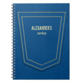 Blue Denim Jeans Texture Name Specialized Notitieboek (Voorkant)