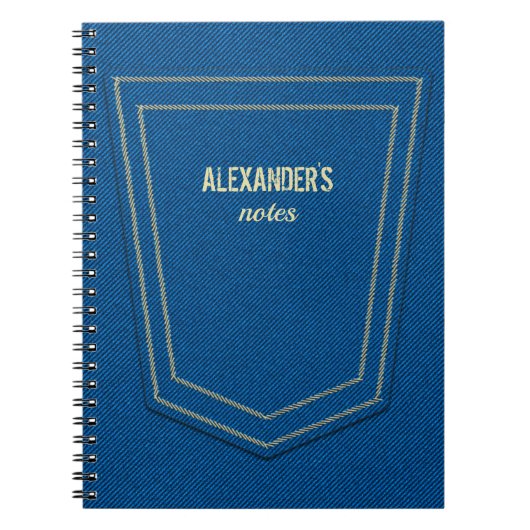 Blue Denim Jeans Texture Name Specialized Notitieboek (Voorkant)