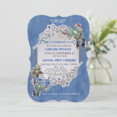 Blue Denim, kant - Costume Jewelry Kaart (Staand voorkant)