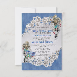 Blue Denim, kant - Costume Jewelry Kaart