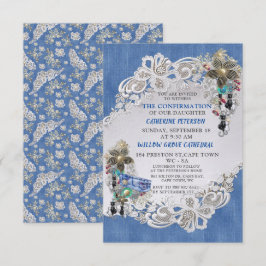 Blue Denim, kant - Costume Jewelry Kaart