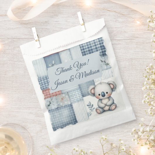 Blue Denim Koala Bedankzakje (Geknipt)