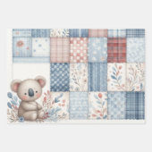 Blue Denim Koala Inpakpapier Vel (Voorkant 2)