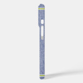 Blue Denim Look van de leraar Case-Mate iPhone Case (Achterkant / Links)