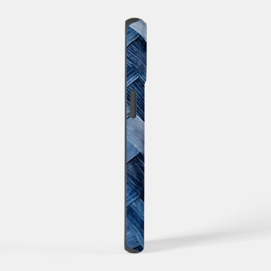 Blue Denim Patch iPhone 15 Case (Rechterkant)