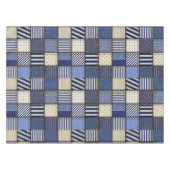 Blue Denim Patchwork Tafelkleed (Voorkant (Horizontaal))