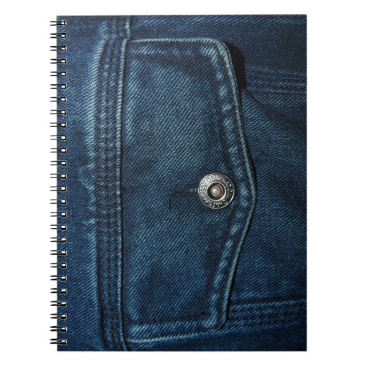 Blue Denim Pocket Notitieboek (Voorkant)