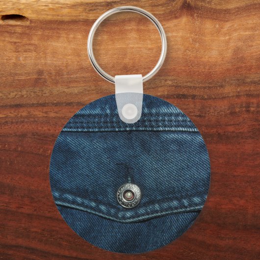 Blue Denim Sleutelhanger (Voorkant)