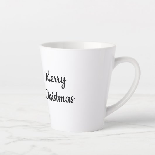 Blue Denim Snowman Christmas Latte Mok (Rechts)