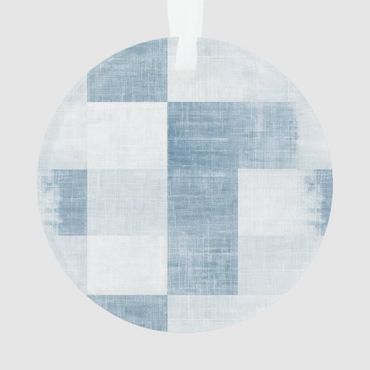 Blue Denim Snowman Christmas Ornament (achterkant)