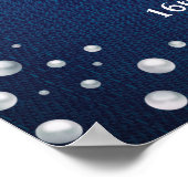 Blue Denim Sweet Sixteen 16e verjaardag Welkom Poster (Hoek)