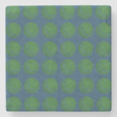 Blue Denim Tennis Balls Pattern Stenen Onderzetter (Voorkant)