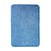Blue Denim Texture Badmat (Voorkant Verticaal)