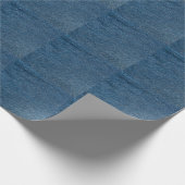 Blue Denim Texture Close-up Shot Cadeaupapier (Hoek)
