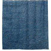 Blue Denim Texture Close-up Shot Douchegordijn (Voorkant)