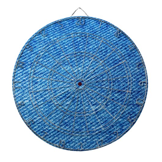 Blue Denim Texture Dartbord (Voorkant)