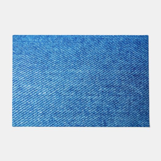 Blue Denim Texture Deurmat (Voorkant)