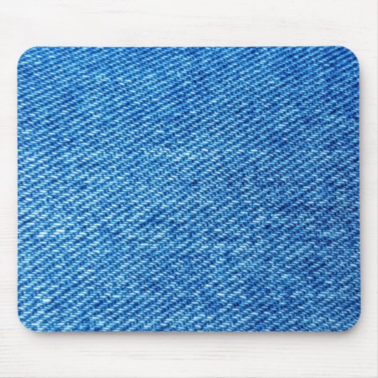 Blue Denim Texture Muismat (Voorkant)