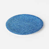 Blue Denim Texture Papieren Bordje (Gekanteld)