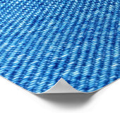 Blue Denim Texture Poster (Hoek)
