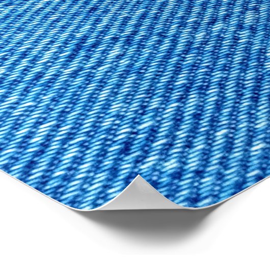 Blue Denim Texture Poster (Hoek)