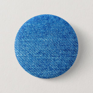 Blue Denim Texture Ronde Button 5,7 Cm