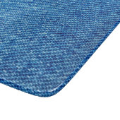 Blue Denim Texture Snijplank (Hoek)