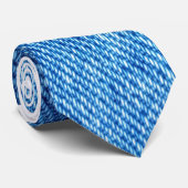 Blue Denim Texture Stropdas (Opgerold)