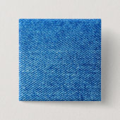 Blue Denim Texture Vierkante Button 5,1 Cm (Voorkant)