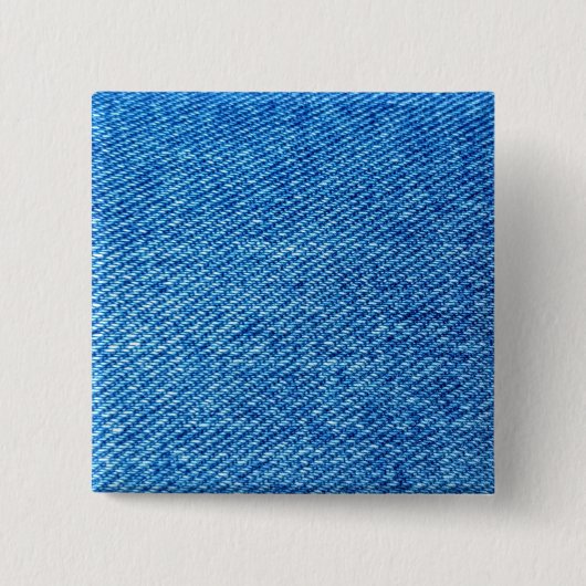 Blue Denim Texture Vierkante Button 5,1 Cm (Voorkant)