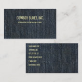 Blue Denim-Visitekaartje Visitekaartje (Voorkant / Achterkant)