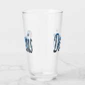 Blue Dennis Name Logo, Glas (Rechts)