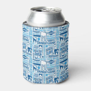 Blue Dental Clinic Pattern Blikjeskoeler