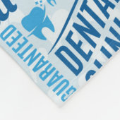 Blue Dental Clinic Pattern Fleece Deken (Hoek)