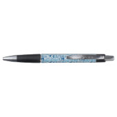 Blue Dental Clinic Pattern Pen (Achterkant)