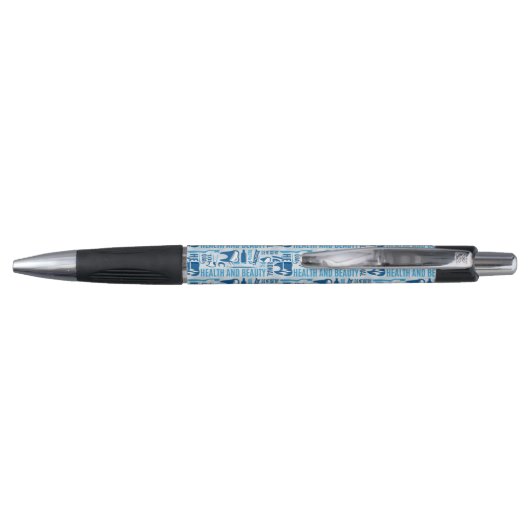 Blue Dental Clinic Pattern Pen (Achterkant)