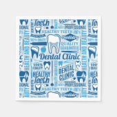 Blue Dental Clinic Pattern Servet (Voorkant)