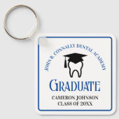 Blue Dental School Custom Afstuderen Gift Sleutelhanger (Voorkant)