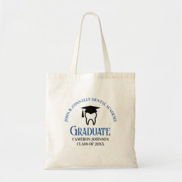Blue Dental School Custom Tandarts Afstudeerfeest Tote Bag
